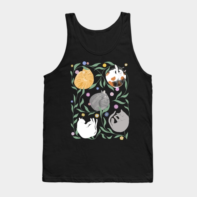 Cat Nap Tank Top by ahadden